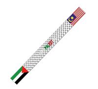 Diadema con banderas de Palestina para todas las edades, bufanda para reuniones formales, banderas nacionales, bufanda, día festivo