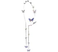 Diadema con borlas, accesorios para el cabello, diadema de mariposa y diamante para mujer