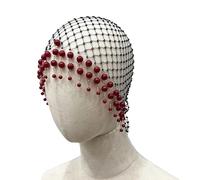 Diadema con borlas con diseño hueco artístico, elegante postizo de boda, adecuado para bodas, festivales de música y todos los días