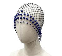 Diadema con borlas con diseño hueco ingenioso, elegante postizo de boda, adecuado para bodas, festivales de música y uso diario