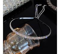 Diadema con borlas para mujer, con temperamento de cristal de diamante completo (estilo 2)
