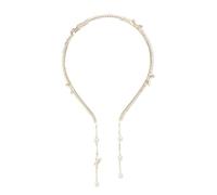 Diadema con borlas para mujer, diadema con diamantes de imitación, diadema con borlas para mujer