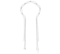 Diadema con borlas y diamantes de imitación para el pelo, diadema para mujer