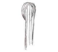 Diadema con borlas y flecos de diamantes de imitación para mujer