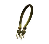 Diadema con borlas y piedras preciosas, aro único para el cabello para atuendo étnico, todo a juego para entusiastas de la moda