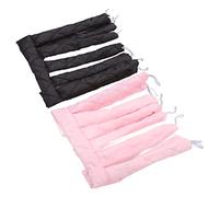 Diadema con cinta para rizar sin calor, 2 uds., pelo rizado esponjoso y ondulado grande, banda para el pelo para rizar el sueño sin calor, para mujeres y niñas, algodón rosa y