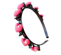 Diadema con clip y diseño de corazón y | Diadema trenzada para peinados para la escuela, mañanas, fiestas, uso diario, reuniones, niños, corazón, flores