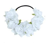 Diadema con corona de flores artificiales Diadema con corona Floral Artificial, accesorios for el cabello fiesta de damas honor for mujer Multicolor(Color2)