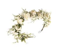 Diadema Con Corona De Flores - Corona De Flores Nupcial De 7,09 Pulgadas | Tocado Floral Bohemio | Guirnalda De Coronas Florales Artificiales | Suministros Para Fiestas, Accesorios Fotográficos Para C