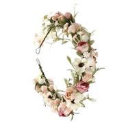 Diadema con corona de flores,Diadema floral - Tocado floral bohemio,Accesorios para el cabello para accesorios fotográficos, guirnalda de corona de flores ajustable para fiestas festivas