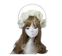 Diadema Con Corona Gótica De Lolita, Tocado Barroco Vintage De Iglesia De María, Piezas For Hacer Tú Mismo para Diversas Ocasiones(12)