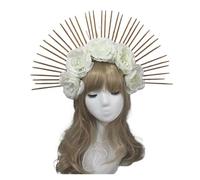 Diadema Con Corona Gótica De Lolita, Tocado Barroco Vintage Iglesia María, Piezas For Hacer Tú Mismo Adecuadas Para Muchas Ocasiones(6)