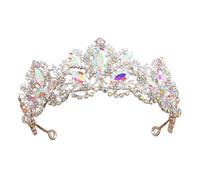 Diadema con diamantes de imitación para novia y mujer, elegante tocado de cristal, decoración para el pelo para ocasiones especiales