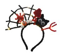 Diadema con diseño de Halloween para mujeres, decoración de cabello brillante para niños - Diadema de disfraz festivo, para mujeres niñas niños diadema fiesta cosplay escuela al aire libre Halloween