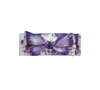 Diadema con diseño de mariposa y lazo para bebé, accesorios para el cabello respetuosos con la piel, delicada diadema para recién nacidos y niños pequeños