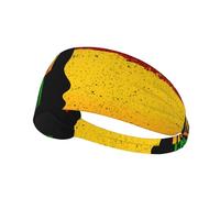 Diadema con el símbolo del orgullo negro en el mes de la historia afroamericana, diadema elástica unisex, diadema que absorbe la humedad para deportes, correr y yoga.