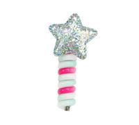 Diadema con espirales para el pelo, diseño de estrella, para niñas pequeñas, soporte elástico para cola de caballo, accesorios para peinar el cabello