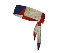 Diadema con estampado de bandera de Puerto Rico para hombres y mujeres, banda absorbente para el sudor, corbata para la cabeza para tenis, gimnasio, entrenamiento, sudor