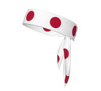Diadema con estampado de bandera japonesa, corbata de karate ninja, bandas atléticas, banda para la cabeza que absorbe el sudor