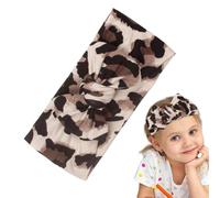 Diadema con estampado de leopardo,Diadema con estampado de leopardo Niños - Turbante ancho de pelo de | con, suave y elástica para bebés recién nacidos, niñas y niños, para uso diari