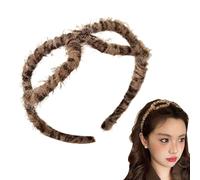 Diadema con estampado de leopardo, diadema de estampado de leopardo para mujer, diadema de ducha moldeada con gafas, diseño de leopardo, elegante accesorio para la cabeza , yoga, maquillaje,