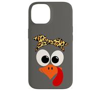 Diadema con Estampado de Leopardo y Cara de Pavo para Acción de Gracias, Mujeres Carcasa para iPhone 14