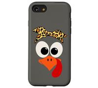Diadema con Estampado de Leopardo y Cara de Pavo para Acción de Gracias, Mujeres Carcasa para iPhone SE (2020) / 7/8