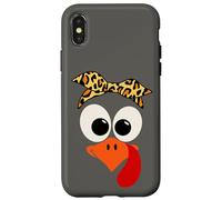 Diadema con Estampado de Leopardo y Cara de Pavo para Acción de Gracias, Mujeres Carcasa para iPhone X/XS