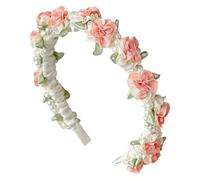 Diadema con Flores Dirndl, Accesorios para el Cabello Bávaros con Perlas y Flores, Cinta Hecha a Mano para Mujeres y Niñas