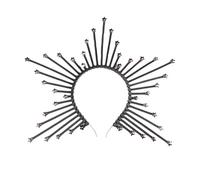 Diadema Con Halo De Estrella Gótica Negra For Mujer, Diosa, For Halloween, For Cosplay, Tocado Boda Hecho A Mano Adecuadas Para Muchas Ocasiones(018)