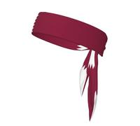 Diadema con la Bandera de Qatar Estampada, Unisex, para Fitness, Correr, Tenis, Baloncesto y Karate.