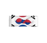 Diadema con lazo de la bandera de la República de Corea, suave y cómoda, adecuada para uso diario, fiestas y tomar fotos