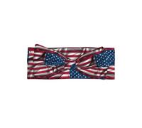 Diadema con lazo estampado de la bandera de Estados Unidos, una diadema turbante de moda con elasticidad, adecuada para recién nacidos y bebés