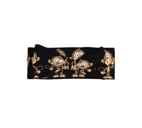 Diadema con lazo estampado de mono, una diadema turbante de moda con elasticidad, adecuada para recién nacidos y bebés