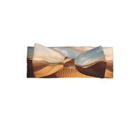 Diadema con lazo para bebé con estampado de arena movediza: diadema elástica súper suave, adecuada para recién nacidos, fiestas, sesiones de fotos y uso diario