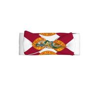 Diadema con lazo para bebé con estampado de bandera de Florida, accesorios para el cabello respetuosos con la piel, delicada diadema para recién nacidos y niños pequeños