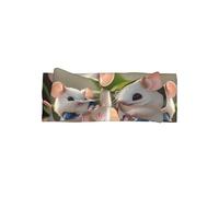 Diadema con lazo para bebé con estampado de ratas madre e hijo, diadema elástica súper suave, adecuada para recién nacidos, fiestas, sesiones de fotos y uso diario