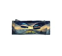 Diadema con lazo para bebé con estampado de UFO Landing, diadema elástica súper suave, adecuada para recién nacidos, fiestas, sesiones de fotos y uso diario