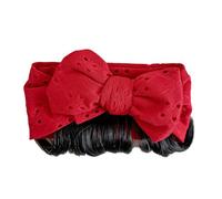 Diadema con lazo para bebé con flecos sintéticos, diadema de malla para recién nacidos, diadema transpirable para niños pequeños