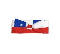 Diadema con lazo para bebé con la bandera de Chile, que combina con cualquier atuendo para bebés, niños pequeños y niños