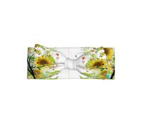 Diadema con lazo para bebé, diseño de árbol floral con margaritas, girasoles, mariposas, un accesorio para el pelo para recién nacidos y bebés, adecuado para bebés de 0 a 6 meses