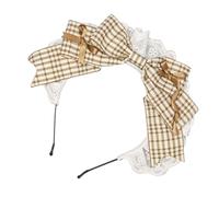 Diadema con lazo para el pelo, accesorio de peinado para mujeres y niñas, cosplay y actividades diarias, Halloween, eventos, fotos, tocados de encaje