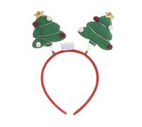 Diadema con luz navideña con luces LED, diademas de elfo, disfraz de reno, aro para el pelo con recuerdos de fiesta de vacaciones C