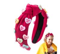 Diadema con nudo de corazón de amor,Diademas con nudo ancho, Diadema de moda, diadema para lavado de cara, Accesorios para la cabeza de maquillaje, decoraciones de diadema de temporada, envolturas pa