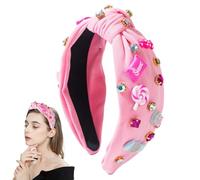 Diadema con nudo para niñas,Diademas anudadas con forma de para mujer - Diadema con nudo Diadema anudada - Diademas lindas con dije de, diademas de moda, accesorios antideslizantes para el cabello pa