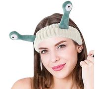 Diadema con ojos de caracol - Diademas de franela ultra absorbentes para el cuidado de la piel | Diademas para lavado de cara, ducha de maquillaje, cuidado facial, diadema, bandas para el cab