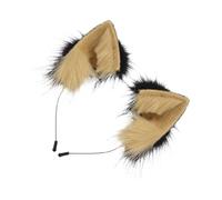 Diadema con orejas de animales: lindo tocado con orejas de gato para eventos de disfraces y cosplay, accesorio de disfraz esponjoso con ajuste cómodo, tocado para niñas, mujeres, adolescentes, estudia