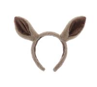 Diadema con orejas de caballo - Diadema de poliéster para pelo ligero, diseño de granja marrón, accesorio de temática realista | Para reuniones, actuaciones escolares, conciertos, congresos de