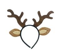 Diadema con orejas de ciervo para mujeres y niñas, accesorios de disfraz de Navidad, disfraces de Halloween, trajes de vestir, diadema, Variante manchada Bn, talla única