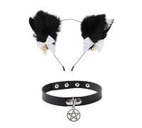 Diadema con orejas de dibujos animados con decoración para cosplay, gargantilla, accesorios para el cuello, para mujeres, niñas, niños, fiestas, gargantillas, gargantillas, gargantillas, gargantillas,